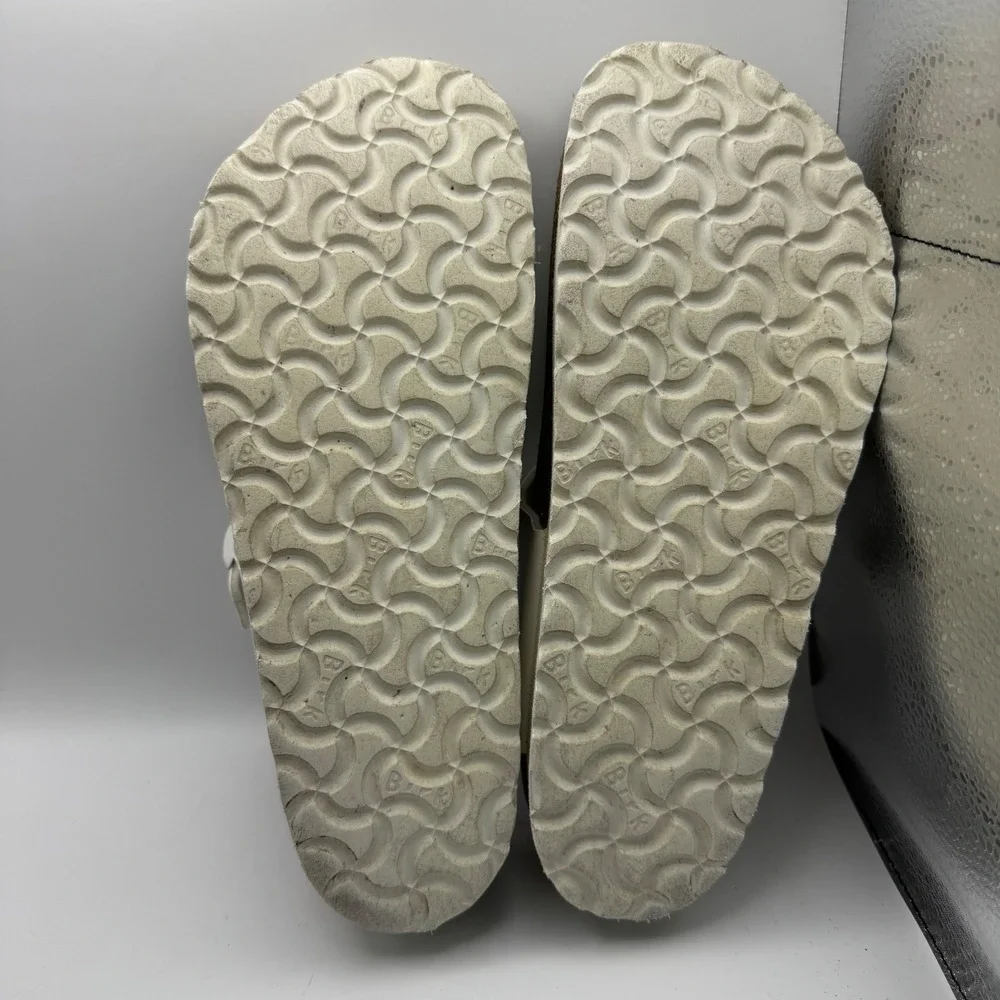 Papillio by Birkenstock Gizeh White Platform Sandals Womens EU 38 L7 M5